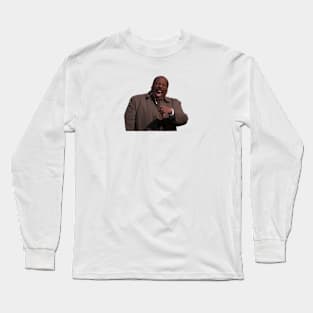 Stanley Hudson laughing Long Sleeve T-Shirt